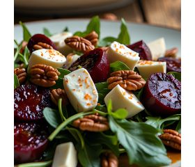 Maaltijdsalade kaas en noten (vegetarisch)